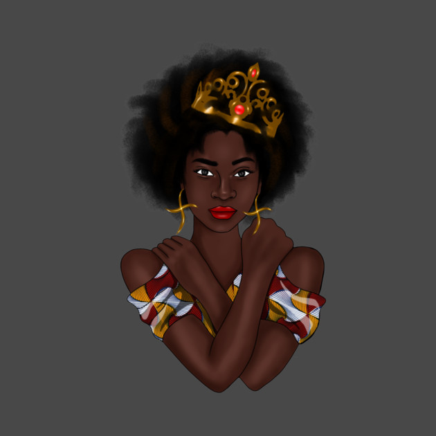 Afro Queen, Proud African Woman by logiamerch