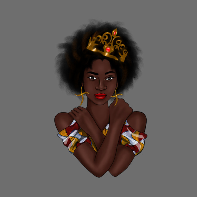 Afro Queen, Proud African Woman by logiamerch