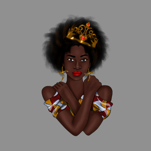 Afro Queen, Proud African Woman by logiamerch