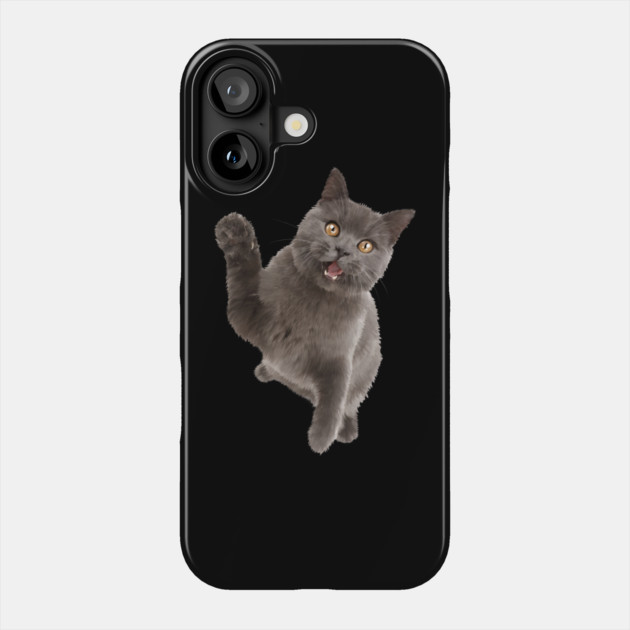 Cute Black Cat, Cat Lover Phone Case by logiamerch