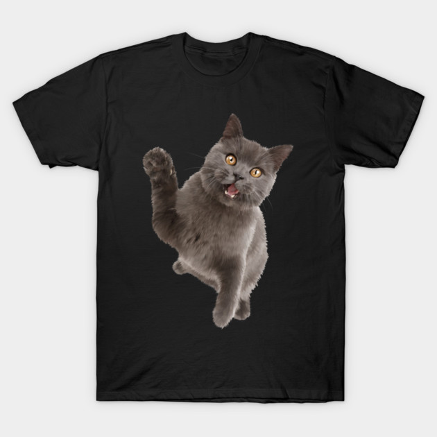 Cute Black Cat, Cat Lover T-Shirt by logiamerch