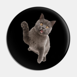 Cute Black Cat, Cat Lover Pin