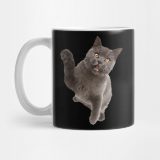 Cute Black Cat, Cat Lover Mug