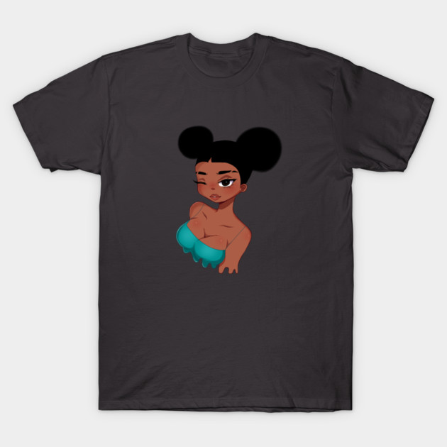 Afro Girl, Black Girl Magic, melanin T-Shirt by logiamerch