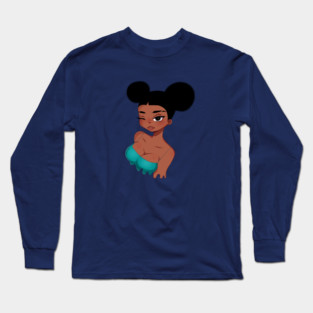 Afro Girl, Black Girl Magic, melanin Long Sleeve T-Shirt