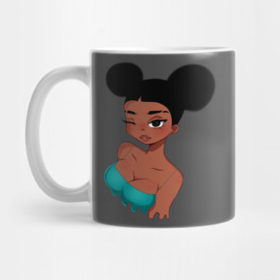 Afro Girl, Black Girl Magic, melanin Mug