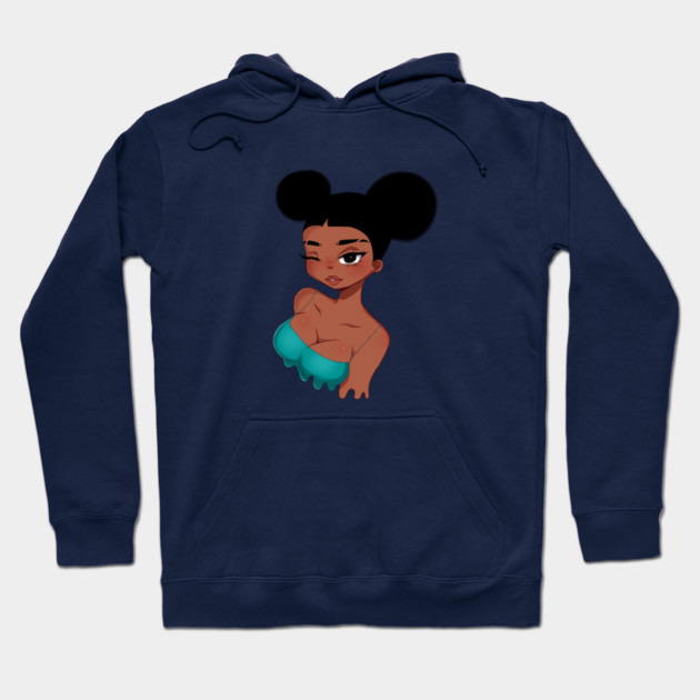 Afro Girl, Black Girl Magic, melanin Hoodie by logiamerch