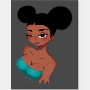 Afro Girl, Black Girl Magic, melanin Posters and Art