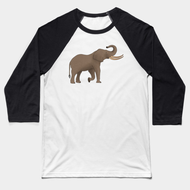 African Elephant, Safari Animal Baseball T-Shirt by logiamerch