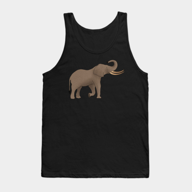 African Elephant, Safari Animal Tank Top by logiamerch