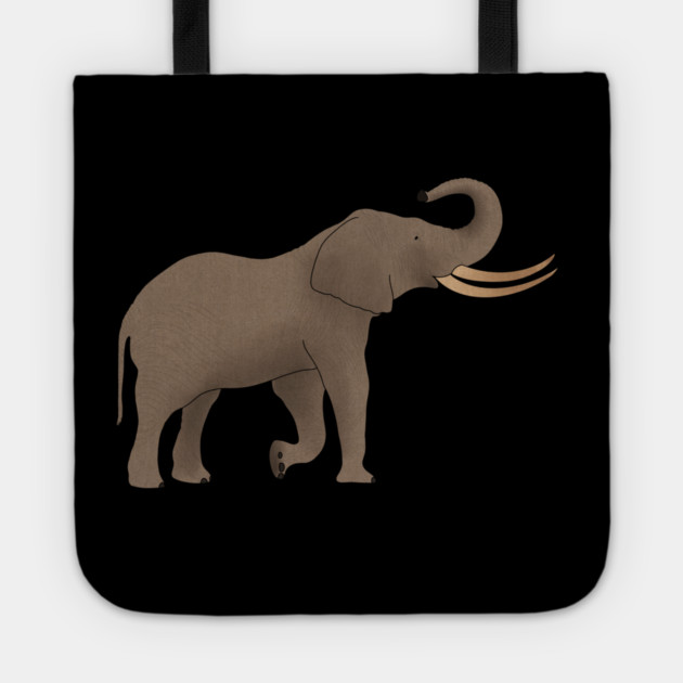 African Elephant, Safari Animal Tote by logiamerch