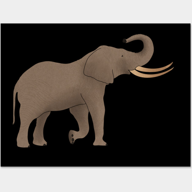 African Elephant, Safari Animal Wall Art by logiamerch