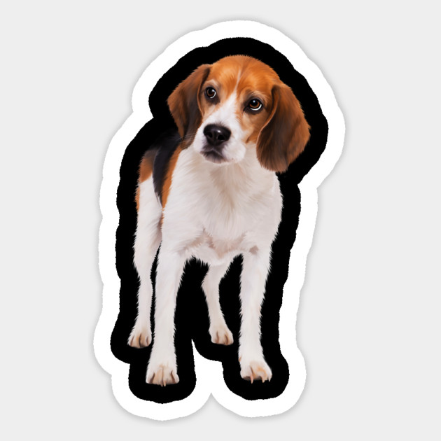 Beagle Dog, Love Beagle Dogs Sticker by logiamerch