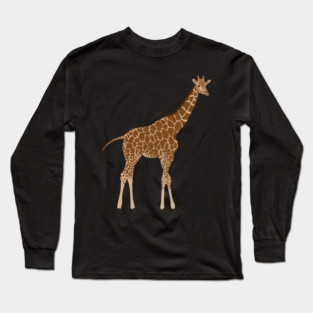 African Giraffe, Safai Animal Long Sleeve T-Shirt
