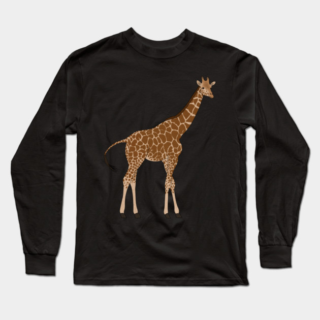 African Giraffe, Safai Animal Long Sleeve T-Shirt by logiamerch