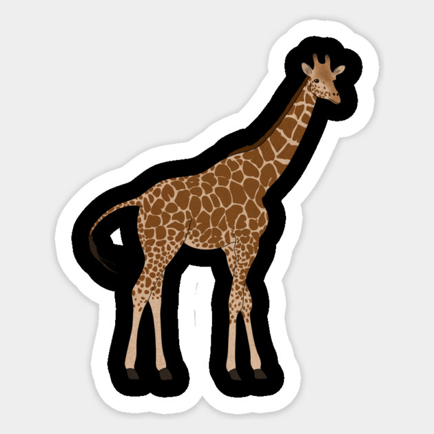 African Giraffe, Safai Animal Sticker by logiamerch