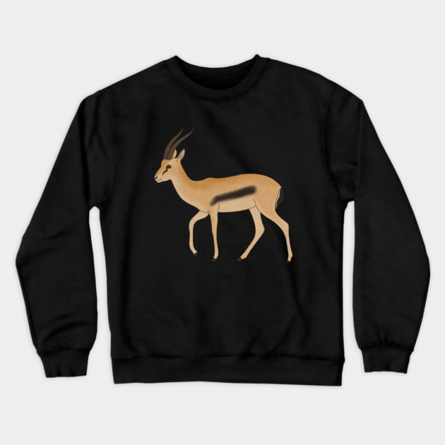 Gazelle Animal, African  Antilope Crewneck Sweatshirt by logiamerch