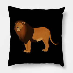 African Lion, Big Cat, Safari Animal Pillow