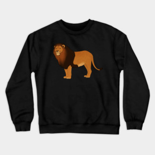 African Lion, Big Cat, Safari Animal Crewneck Sweatshirt