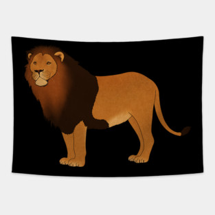 African Lion, Big Cat, Safari Animal Tapestry