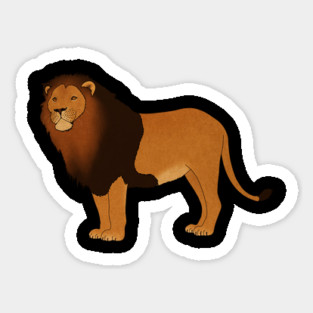 African Lion, Big Cat, Safari Animal Magnet