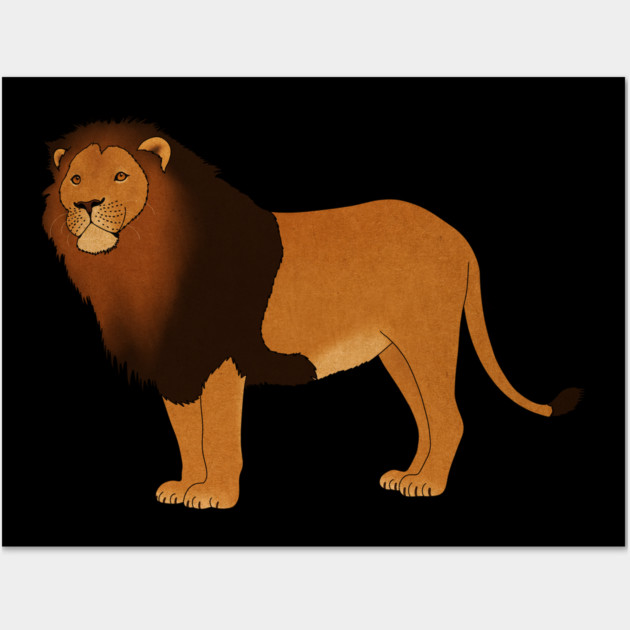 African Lion, Big Cat, Safari Animal Wall Art by logiamerch