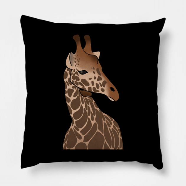 Giraffe African Animal Safari Pillow by logiamerch