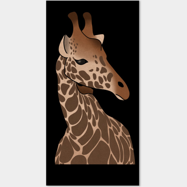 Giraffe African Animal Safari Wall Art by logiamerch
