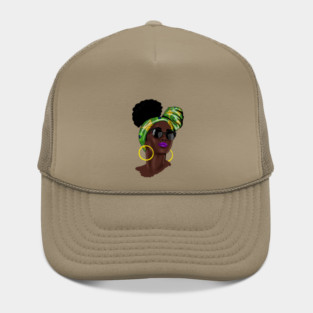 Afro African Woman Hat