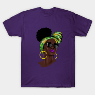 Afro African Woman T-Shirt