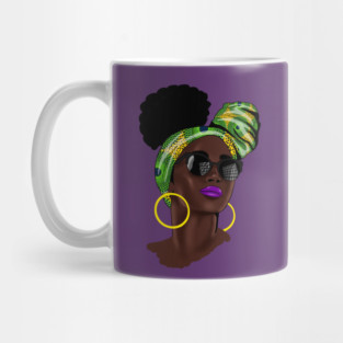 Afro African Woman Mug