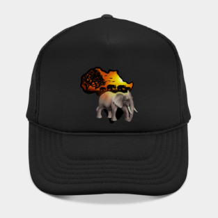 Africa Map, African Elephant, Safari Hat