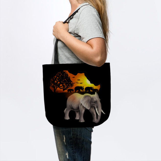 Africa Map, African Elephant, Safari by logiamerch