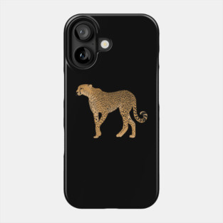 African Animal, Cheetah Cat Phone Case