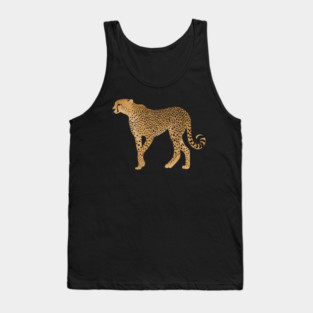 African Animal, Cheetah Cat Tank Top