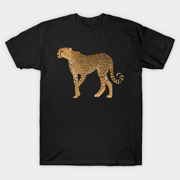 African Animal, Cheetah Cat T-Shirt by logiamerch