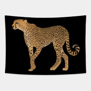 African Animal, Cheetah Cat Tapestry