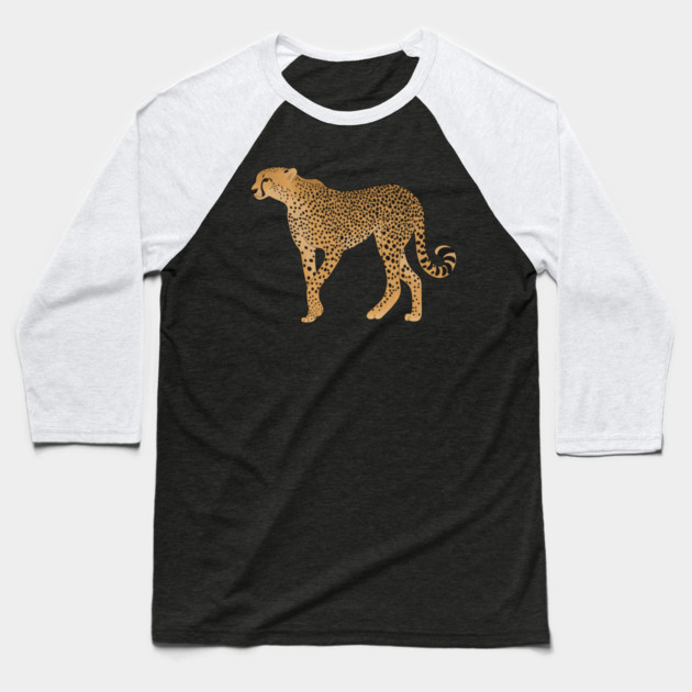 African Animal, Cheetah Cat Baseball T-Shirt by logiamerch