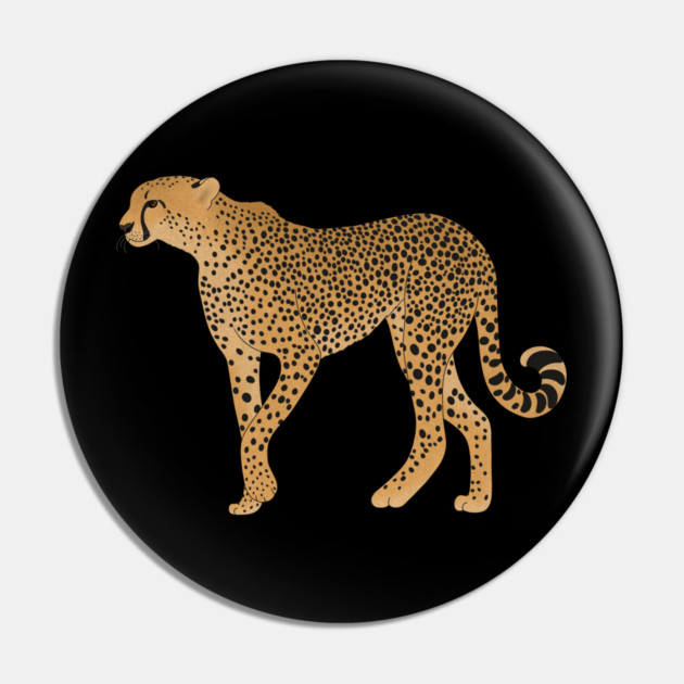 African Animal, Cheetah Cat Pin by logiamerch