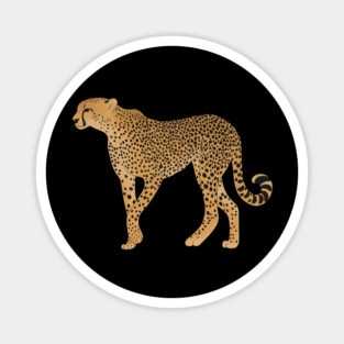 African Animal, Cheetah Cat Magnet