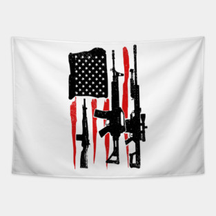 American Hero Flag Tapestry