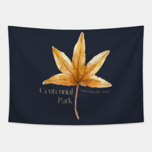 centennial park - invisible strings- dark color tshirts Tapestry