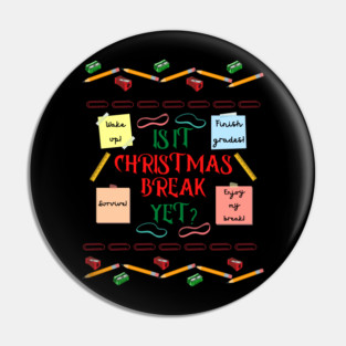 A Teacher's Ugly Christmas Pin