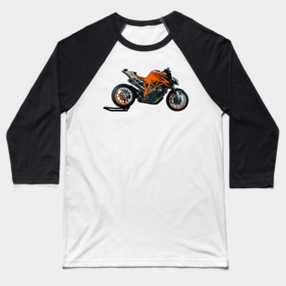 Super Duke Bike Illustration Baseball T-Shirt