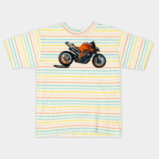 Super Duke Bike Illustration Kids T-Shirt