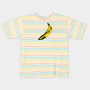 Banana Pop Art 8 Bit Kids T-Shirt