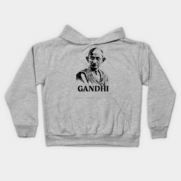 Mahatma Gandhi, Social Activist Kids Hoodie by UrbanLifeApparel