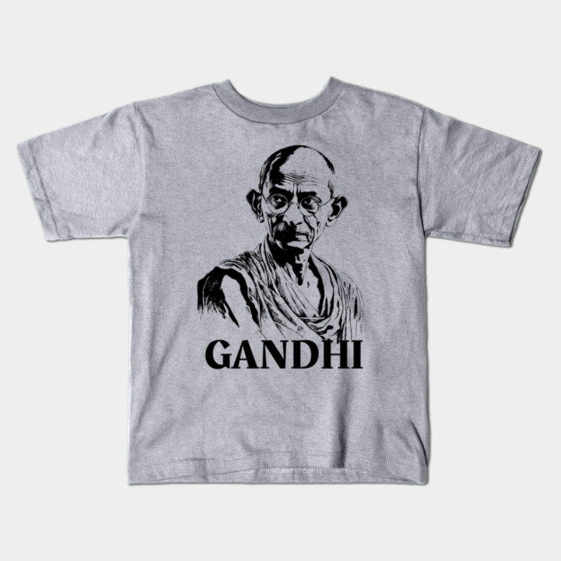 Mahatma Gandhi, Social Activist Kids T-Shirt by UrbanLifeApparel