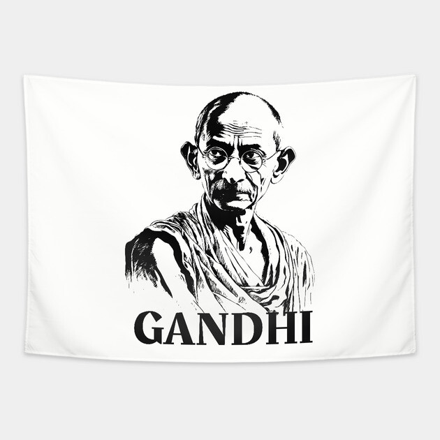 Mahatma Gandhi, Social Activist Tapestry by UrbanLifeApparel