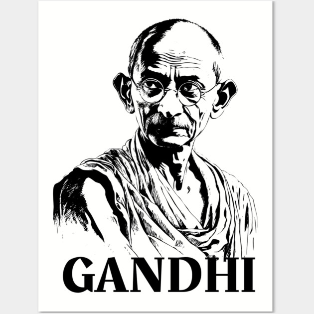 Mahatma Gandhi, Social Activist Wall Art by UrbanLifeApparel